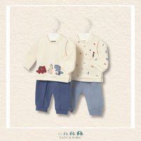 Mayoral Newborn Baby Boy 2 Piece Sweatsuit - Dinosaurs, CoCo & KaBri Children's Boutique