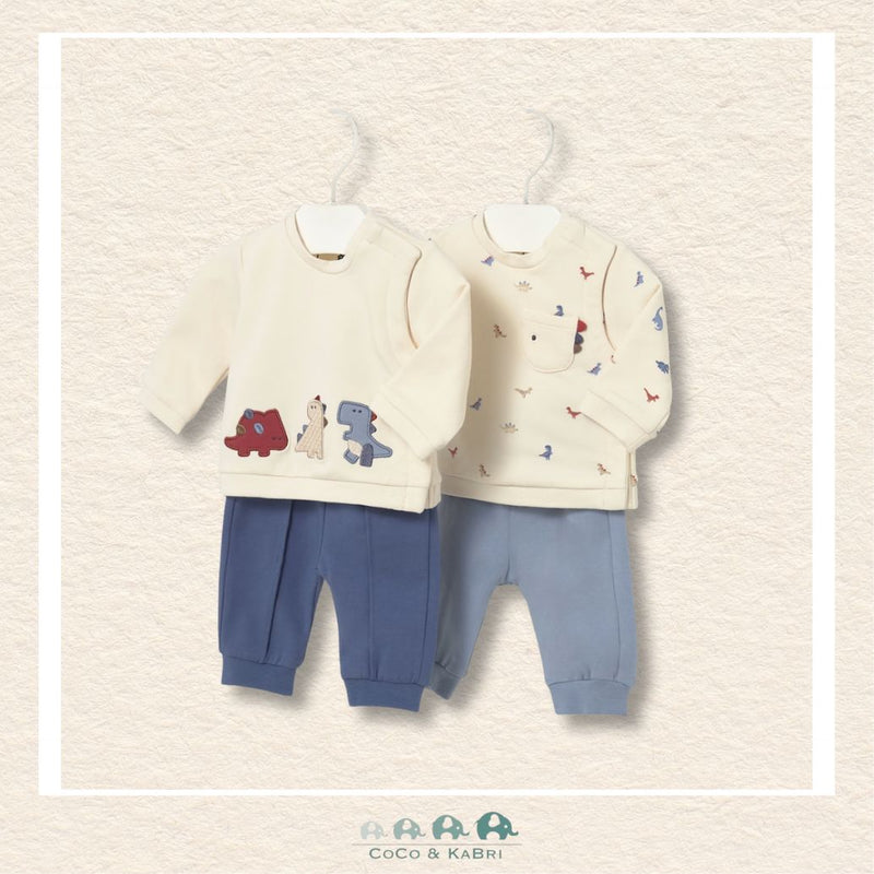 Mayoral Newborn Baby Boy 2 Piece Sweatsuit - Dinosaurs, CoCo & KaBri Children's Boutique