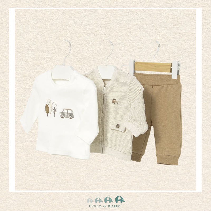 Mayoral Newborn Baby Boy 3 - Piece Tracksuit – Hoodie, T-Shirt & Joggers, CoCo & KaBri Children's Boutique