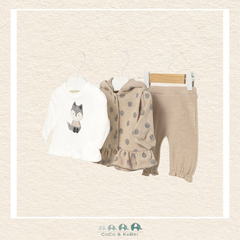 Mayoral Newborn Baby Girl 3 - Piece Set – Hoodie, T-Shirt & Pants, CoCo & KaBri Children's Boutique