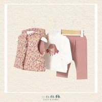 Mayoral Newborn Girl 3 - Piece Set – Hoodie, Vest & Pants, CoCo & KaBri Children's Boutique