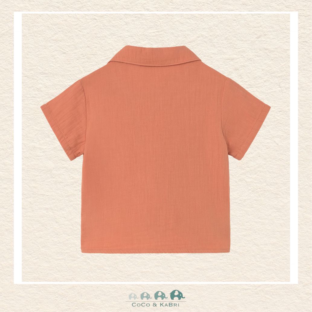 Mayoral Orange Button Up Shirt, CoCo & KaBri Children's Boutique