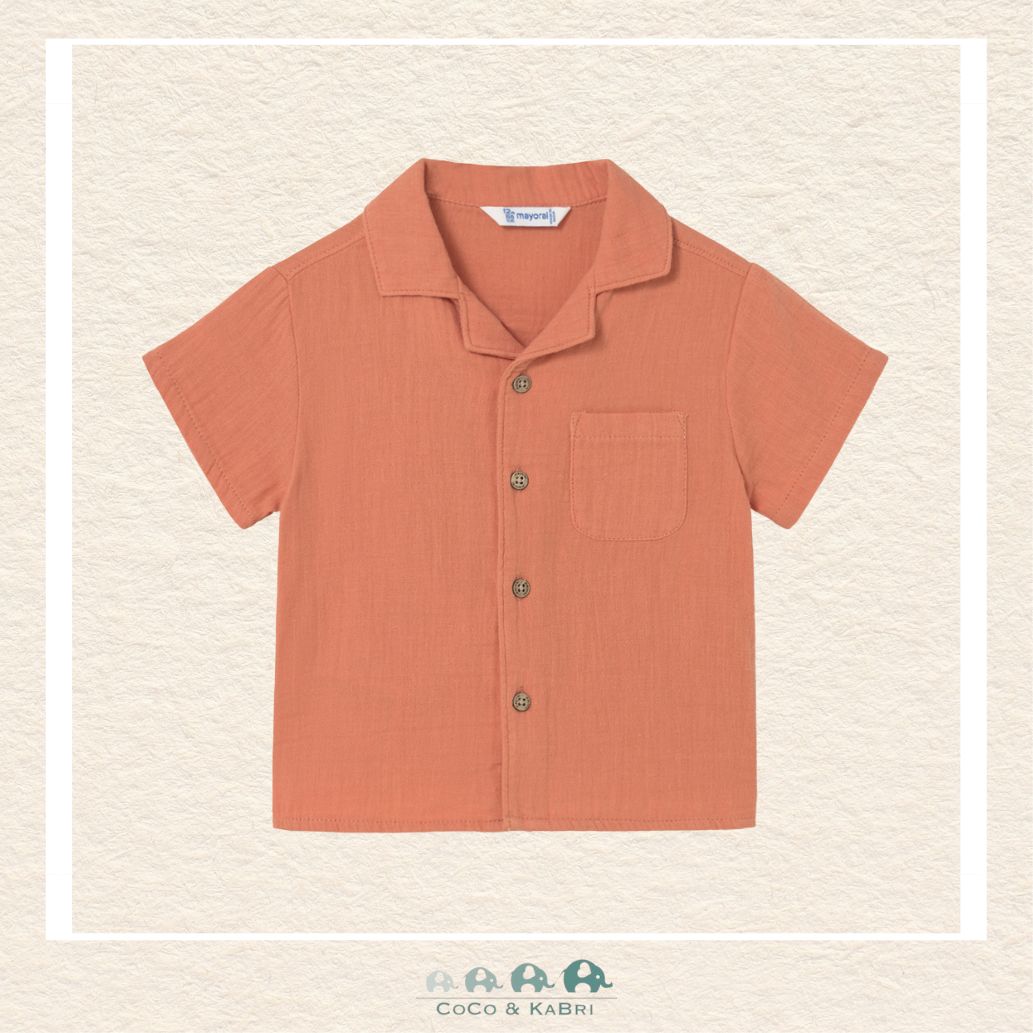 Mayoral Orange Button Up Shirt, CoCo & KaBri Children's Boutique