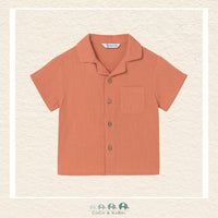Mayoral Orange Button Up Shirt, CoCo & KaBri Children's Boutique