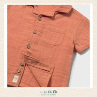 Mayoral Orange Button Up Shirt, CoCo & KaBri Children's Boutique