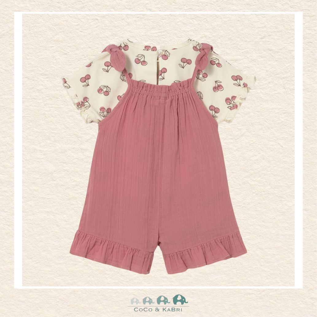 Back view of Mayoral cotton overalls showing the high-quality construction and comfortable fit for active play | Canada