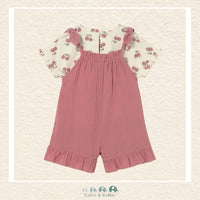 Back view of Mayoral cotton overalls showing the high-quality construction and comfortable fit for active play | Canada