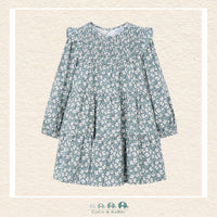 Mayoral: Printed Sage Dress, CoCo & KaBri Children's Boutique