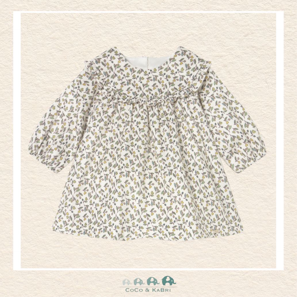 Mayoral: Printed Velvet Green Dress, CoCo & KaBri Children's Boutique