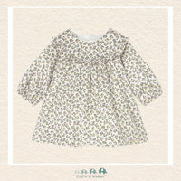 Mayoral: Printed Velvet Green Dress, CoCo & KaBri Children's Boutique