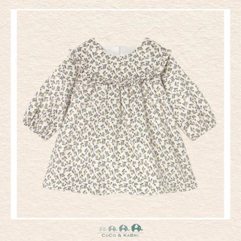 Mayoral: Printed Velvet Green Dress, CoCo & KaBri Children's Boutique