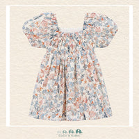 Mayoral: Salmon & Blue Floral Dress, CoCo & KaBri Children's Boutique