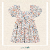Mayoral: Salmon & Blue Floral Dress, CoCo & KaBri Children's Boutique