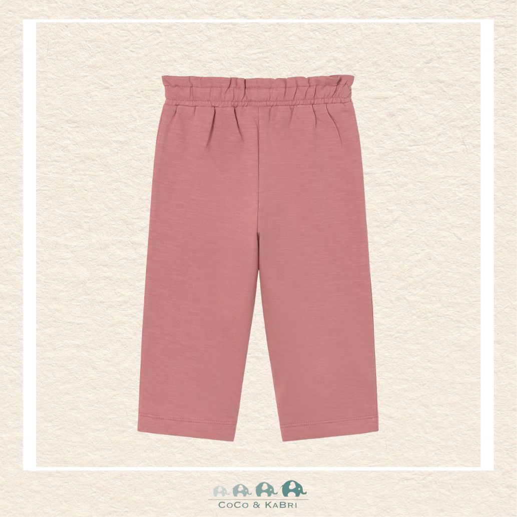 Front view of Mayoral girls pink sweatpant leggings