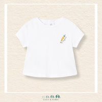 Mayoral: white tshirt with carrot

