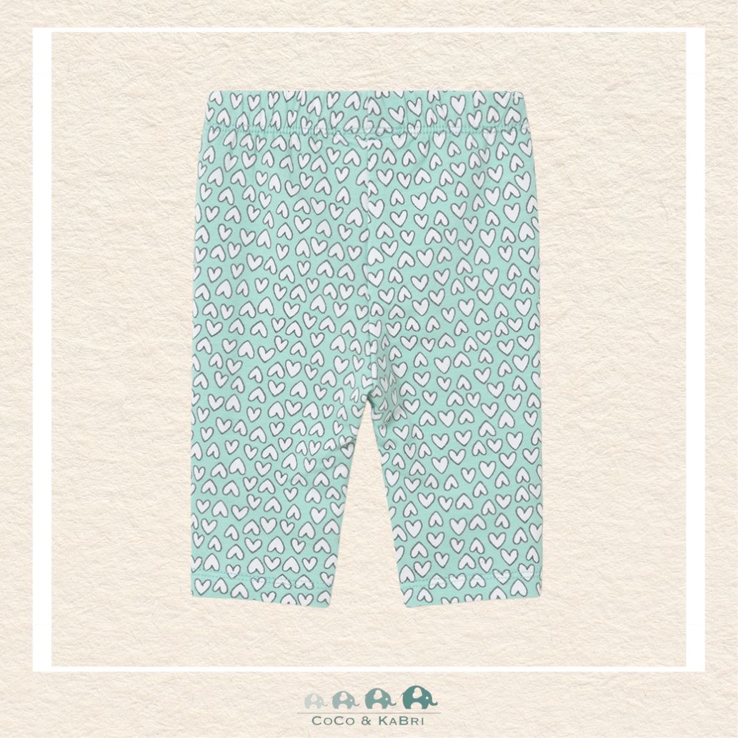 Mayoral: Green Leggings with heart pattern