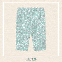 Mayoral: Green Leggings with heart pattern