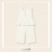 Back view of Mayoral boys set showing the high-quality tailoring and durable performance fabric blend | Canada