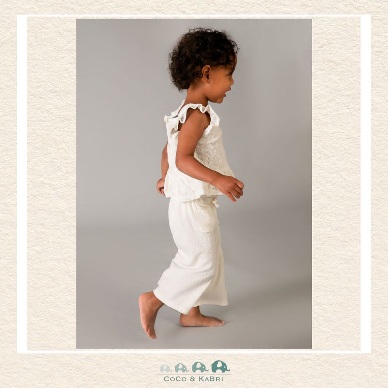 Mayoral Two-Piece Natural Tones Set on toddler showing the cozy top and coordinated trousers for an effortless boutique look | Canada