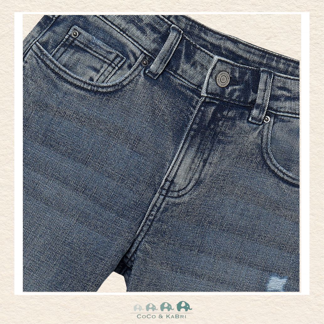 Mayoral Youth Boys Wide Fit Denim Pants - Dirty Blue, CoCo & KaBri Children's Boutique
