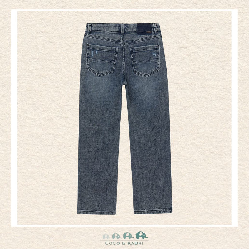 Mayoral Youth Boys Wide Fit Denim Pants - Dirty Blue, CoCo & KaBri Children's Boutique