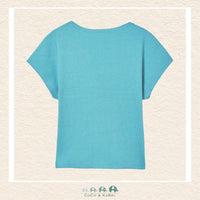 Back view of Mayoral Youth Girls Jade Shirt showing the high-quality tailoring and durable finish | Canada