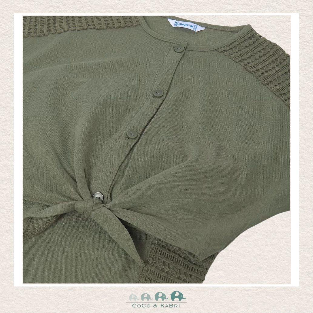 Mayoral Youth Girls Knotted Shirt & Shorts, CoCo & KaBri Children's Boutique