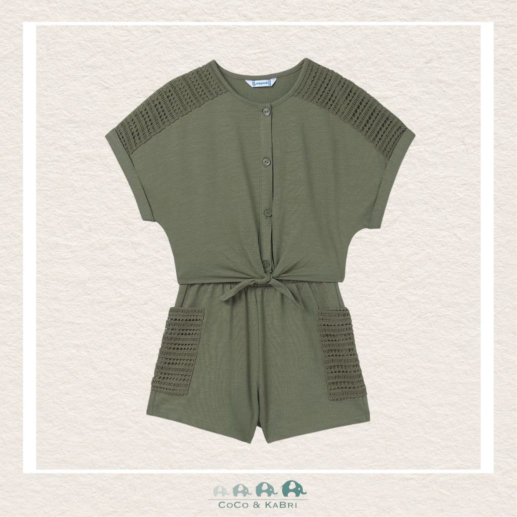 Mayoral Youth Girls Knotted Shirt & Shorts, CoCo & KaBri Children's Boutique