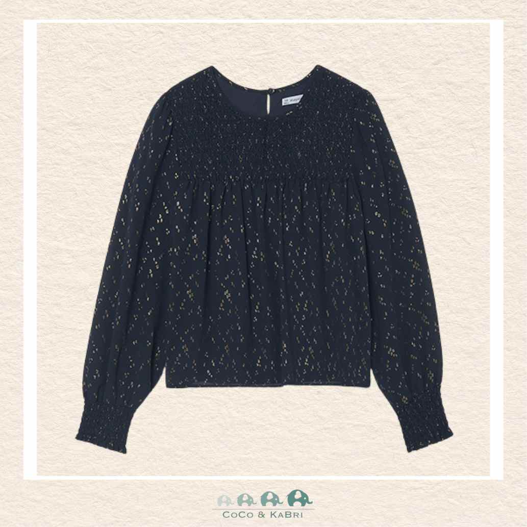 Mayoral: Youth Girls Navy Blouse, CoCo & KaBri Children's Boutique, Brooks Alberta Canada