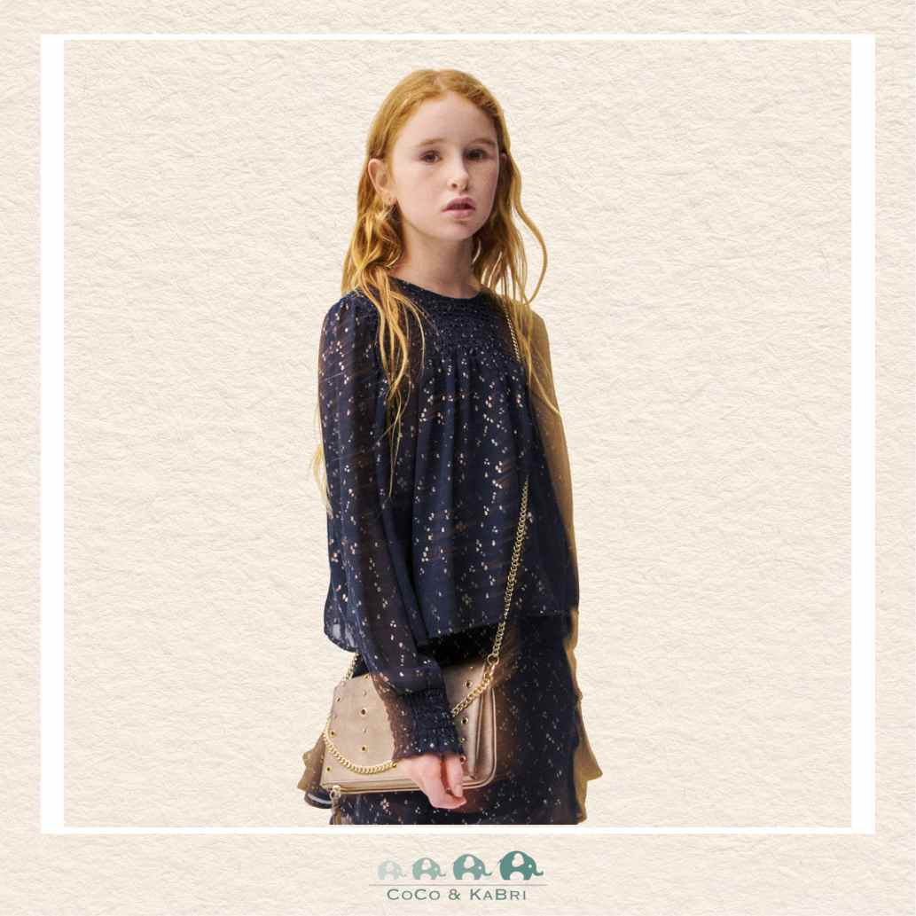 Mayoral: Youth Girls Navy Blouse, CoCo & KaBri Children's Boutique, Brooks Alberta Canada