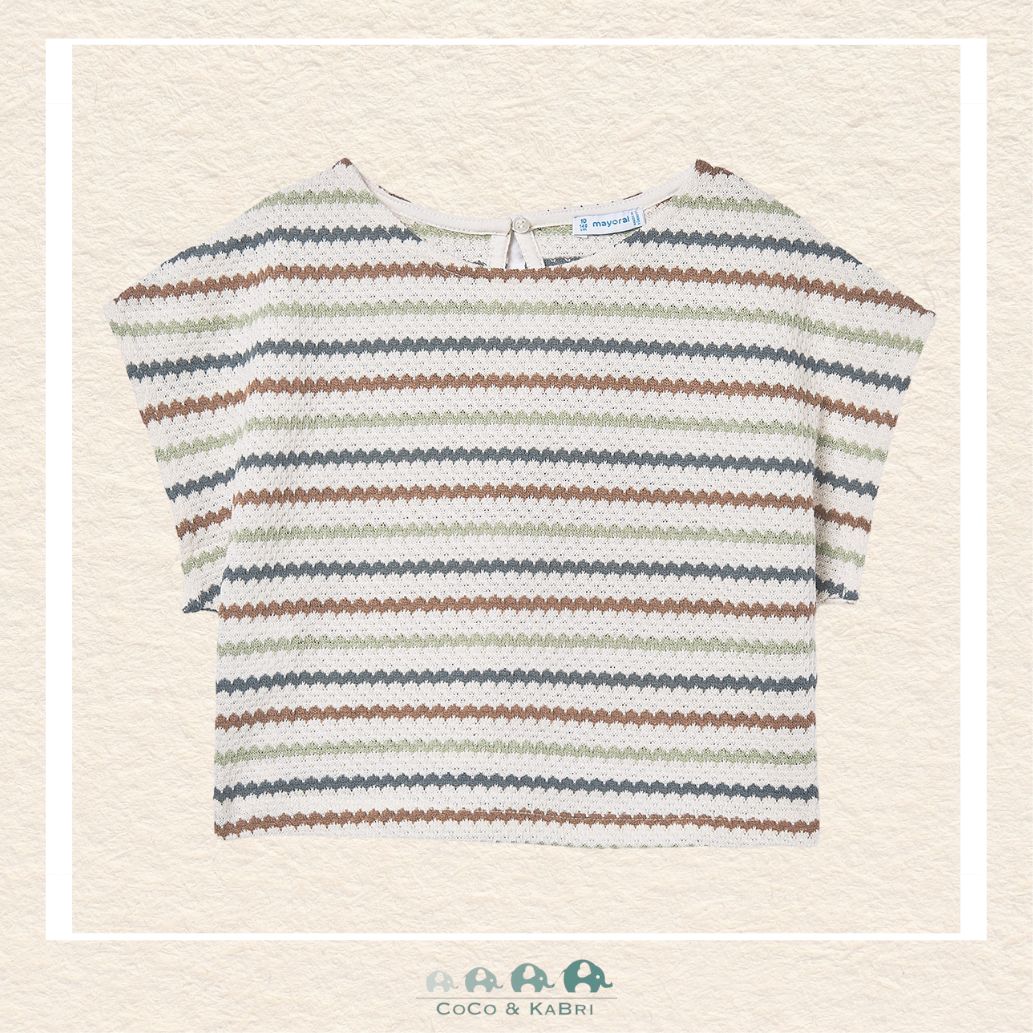 Mayoral: Youth Girls' Striped Shirt, CoCo & KaBri Children's Boutique