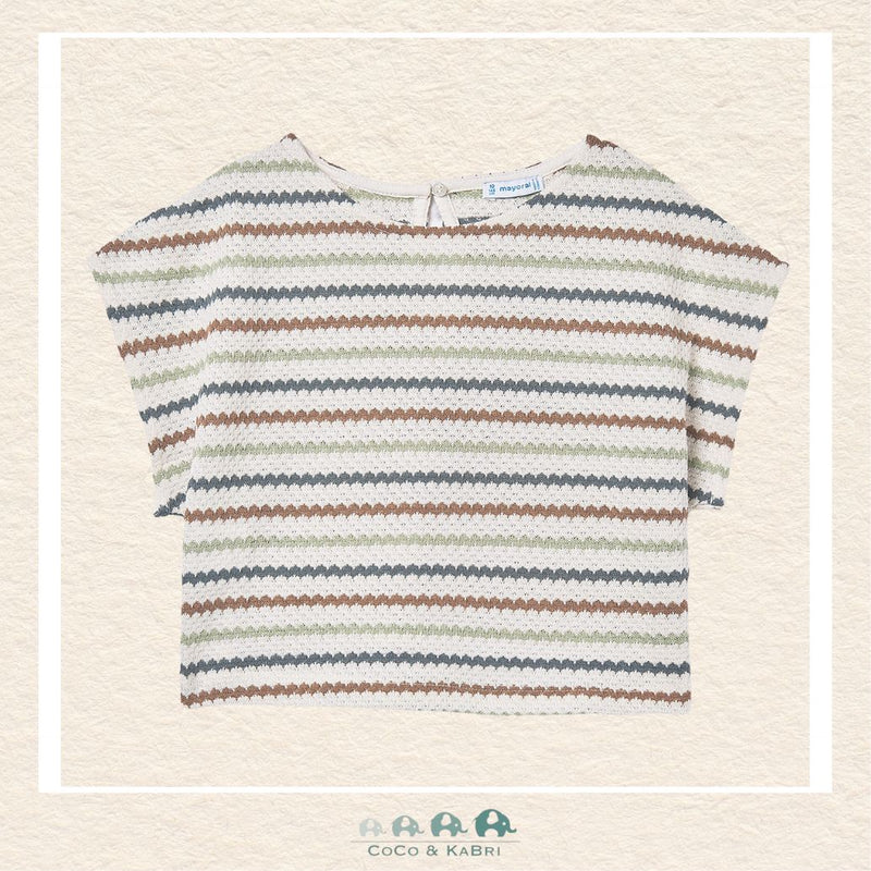 Mayoral: Youth Girls' Striped Shirt, CoCo & KaBri Children's Boutique