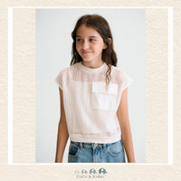 On-model view of the Mayoral Youth Girls two-piece shirt set showing the layered, sophisticated fit | Canada
