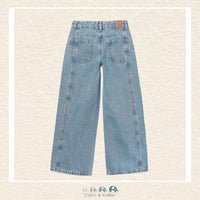 Back view of Mayoral Youth Girls Wide Leg Denim showing the relaxed, modern fit | Canada