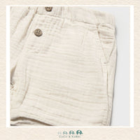 Close-up of Mayoral fabric showing the premium soft cotton texture and sophisticated neutral boutique finish | Canada