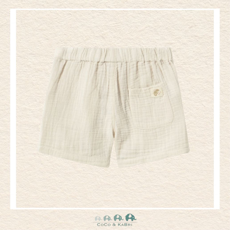 Back view of Mayoral boys Bermuda shorts showing the high-quality tailoring and durable natural fiber construction | Canada