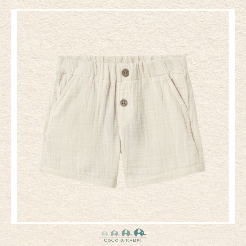 Front view of Mayoral boys wide-leg shorts featuring a 100% cotton Bermuda silhouette for sizes 6M-18M | Canada