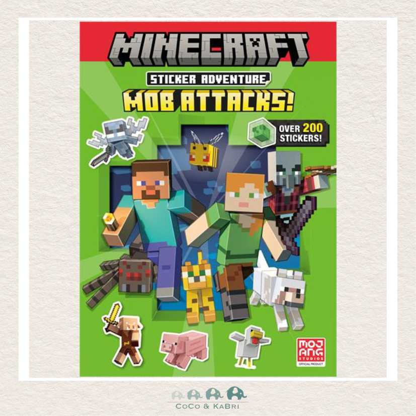 Minecraft Sticker Adventure: Mob Attacks! (Minecraft), CoCo & KaBri Children's Boutique