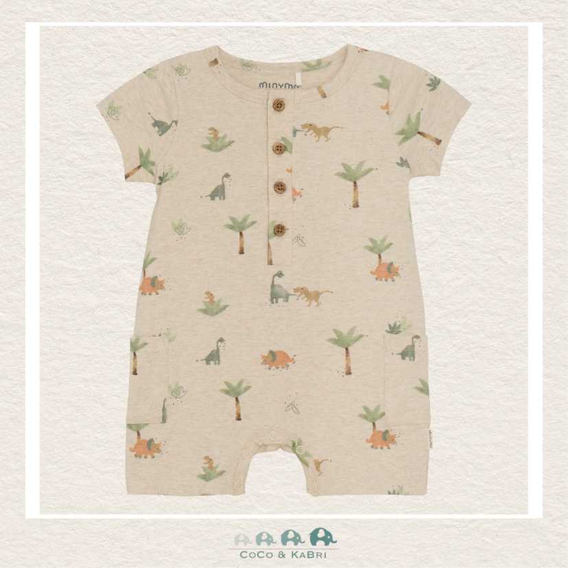 Minymo: Baby Boy Light Beige Romper, CoCo & KaBri Children's Boutique