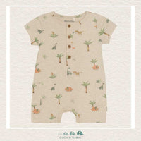 Minymo: Baby Boy Light Beige Romper, CoCo & KaBri Children's Boutique