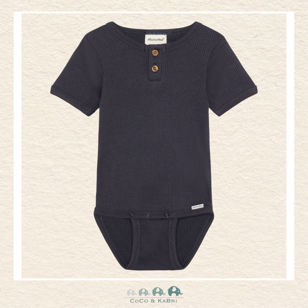 Minymo: Baby Boy Ribbed Blue, CoCo & KaBri Children's Boutique, Brooks Alberta Canada
