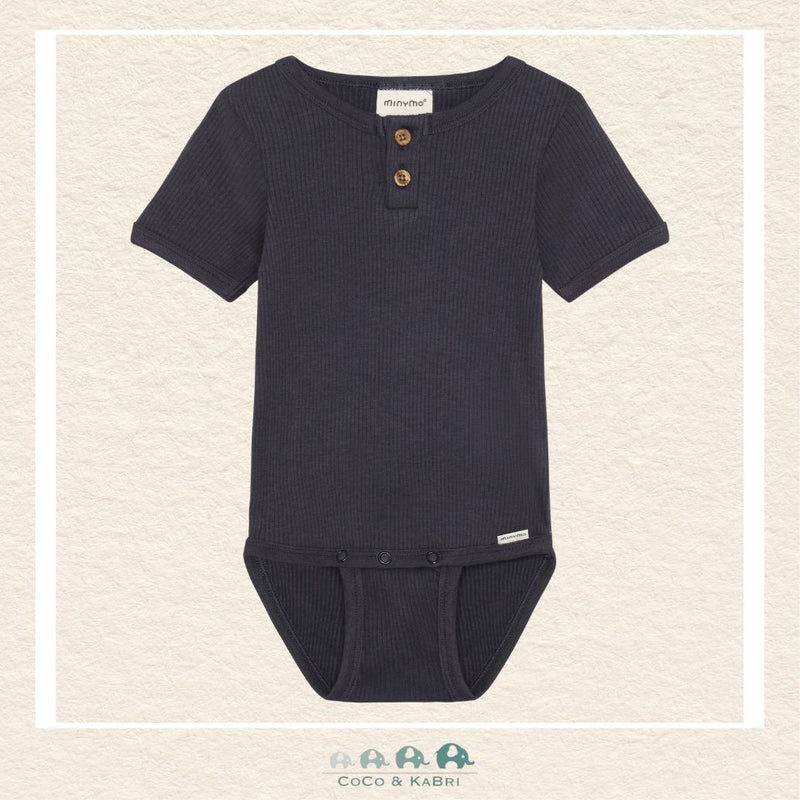Minymo: Baby Boy Ribbed Blue, CoCo & KaBri Children's Boutique, Brooks Alberta Canada