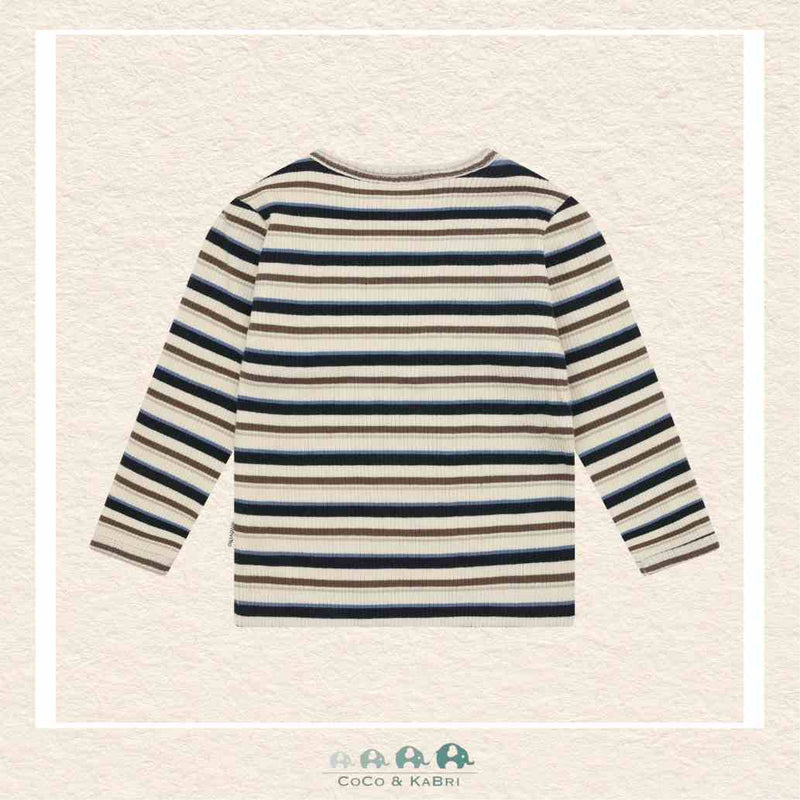 Minymo Baby Boy T-Shirt - Ribbed Dark Sapphire, CoCo & KaBri Children's Boutique, Brooks Alberta Canada