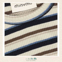 Minymo Baby Boy T-Shirt - Ribbed Dark Sapphire, CoCo & KaBri Children's Boutique, Brooks Alberta Canada