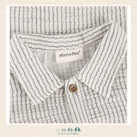 Minymo: Baby Boy Vertical Stripe Shirt, CoCo & KaBri Children's Boutique, Brooks Alberta Canada