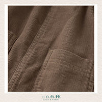 Minymo: Baby Girl Brown Corduroy Overalls, CoCo & KaBri Children's Boutique