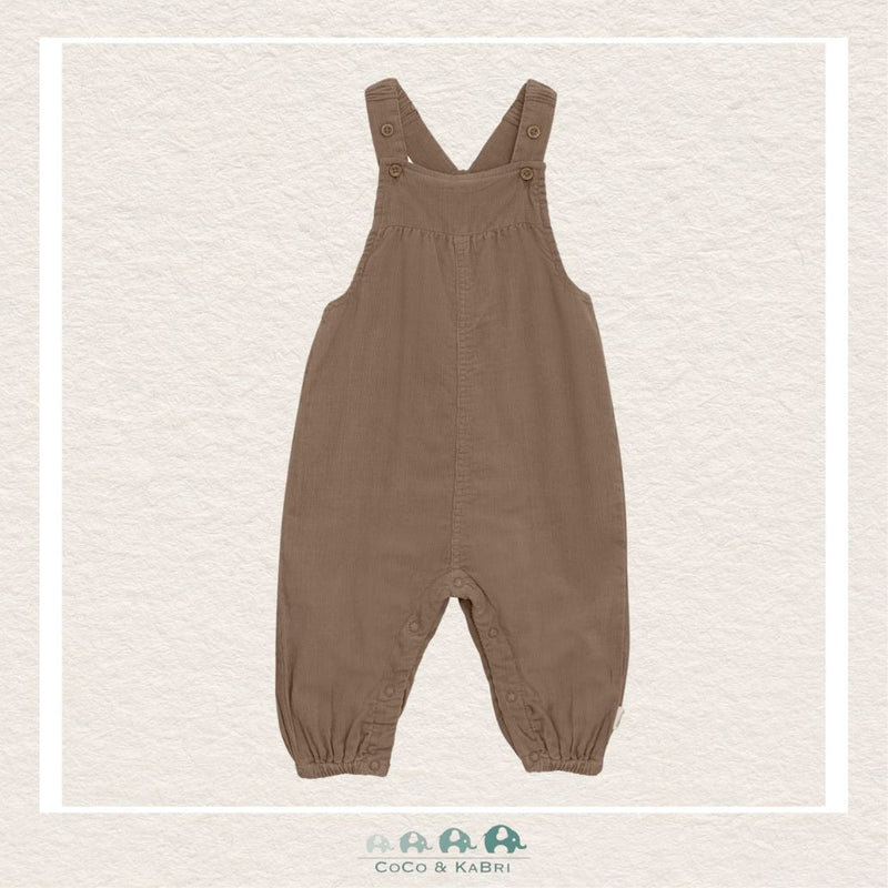 Minymo: Baby Girl Brown Corduroy Overalls, CoCo & KaBri Children's Boutique