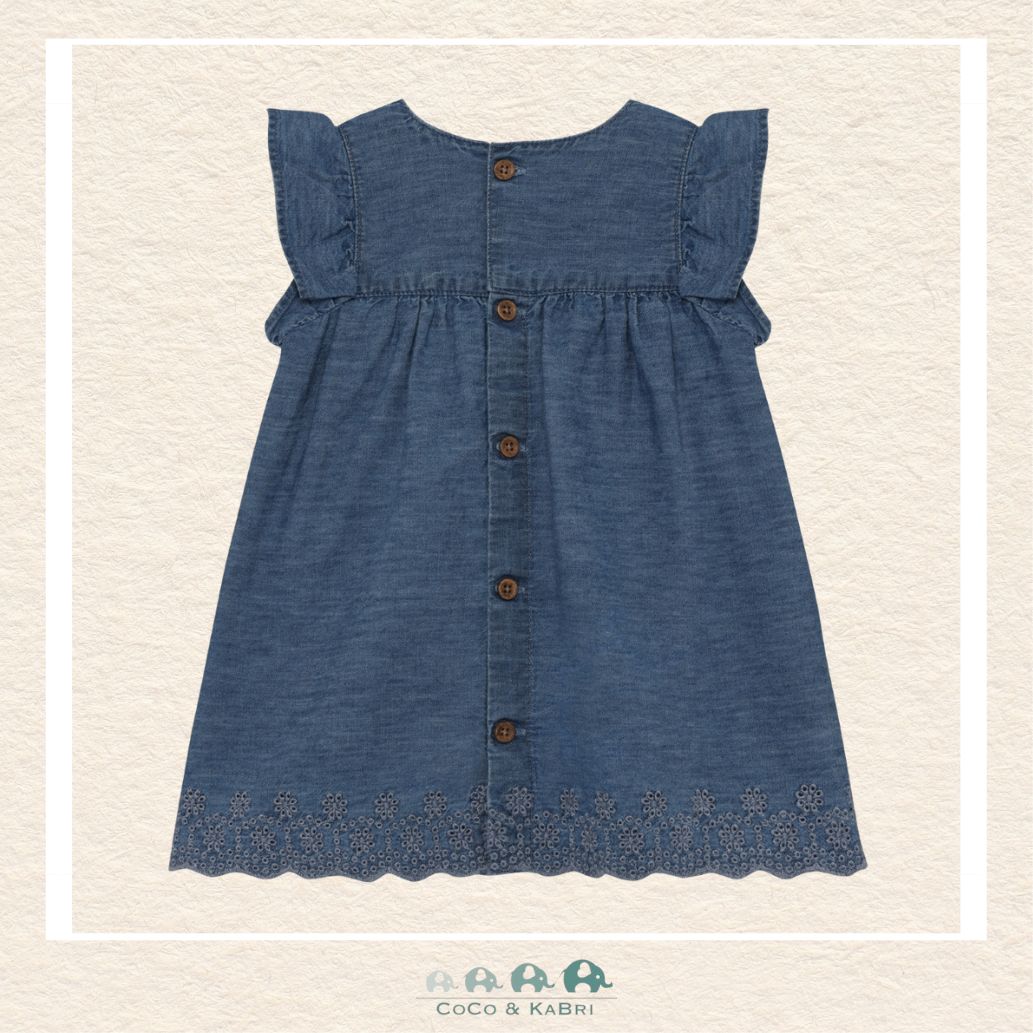 Minymo: Baby Girl Chambray Dress, CoCo & KaBri Children's Boutique, Brooks Alberta Canada