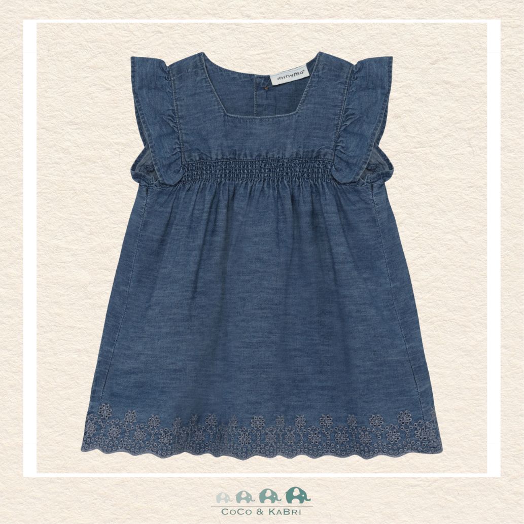 Minymo: Baby Girl Chambray Dress, CoCo & KaBri Children's Boutique, Brooks Alberta Canada