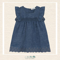 Minymo: Baby Girl Chambray Dress, CoCo & KaBri Children's Boutique, Brooks Alberta Canada
